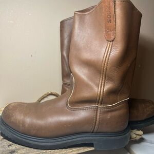 Rugged Brown Leather Boots sku108